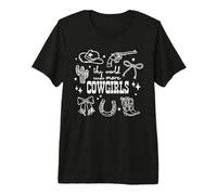 El Mundo Necesita más Vaqueras Occidentales Retro Vintage Mujeres Camiseta Premium