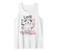 El Mundo Necesita un Perro Amor y Paz Cool Dog Lovers Design Camiseta sin Mangas