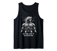 El mundo se inclina ante los implacables. Batalla Masculinidad Camiseta sin Mangas