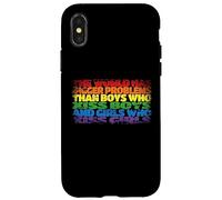 El Mundo Tiene Mayores Problemas Bandera Gay arcoíris | LGBTQ Carcasa para iPhone X/XS