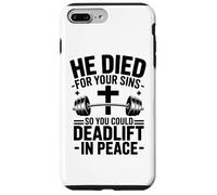Él Murió Por Tus Pecados Deadlift Paz Carcasa para iPhone 7 Plus/8 Plus