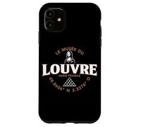 El Museo del Louvre Mona Lisa y la Pirámide Coordenadas Francés Carcasa para iPhone 11