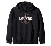 El Museo del Louvre Mona Lisa y la Pirámide Coordenadas Francés Sudadera con Capucha