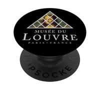 El Museo del Louvre París Francia Mona Lisa Interior Pirámide PopSockets PopGrip Adhesivo