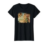 El Nacimiento de Venus Camiseta, Mujer, Negro, L