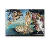 El nacimiento de Venus Renacimiento Pintura famosa sobre lienzo Botticelli Reproducción Impresión de arte Cuadro de pared clásico 70x105cm (28x41inch) Marco interior