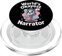 El narrador más bueno del mundo Narrador divertido Kawaii PopSockets PopGrip para MagSafe
