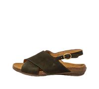 El Naturalista N5558 Wakataua, Sandalias Planas Mujer, Kaki, 42 EU Ancho