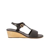 El Naturalista N853 Gaia, Sandalias con cuña Mujer, Black, 40 EU Ancho