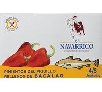 El Navarrico Pimientos Rellenos de Bacalao - Paquete de 3 x 260 gr - Total: 780 gr