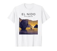 El Nido Palawan Filipinas Atardecer Camiseta