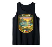El Nido Palawan Filipinas Recuerdo de Viaje Palawan Beach Camiseta sin Mangas