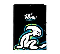 EL NIÑO Green Bali - Carpeta Folio con 3 Solapas, Ideal para Niños de Diferentes Edades, Cómoda y Versátil, Calidad y Resistencia, 26x36.5 cm, Color Negro
