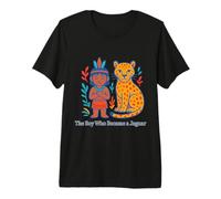 El niño Que se convirtió en un Mito de Cambio de Formas amazónico Jaguar Camiseta Premium