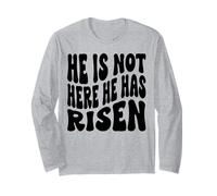 Él no está aquí ha resucitado Christian Happy Resurrection Manga Larga