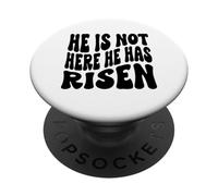 Él no está aquí ha resucitado Christian Happy Resurrection PopSockets PopGrip Adhesivo