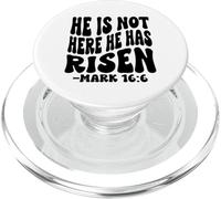 Él no está aquí ha resucitado Christian Happy Resurrection PopSockets PopGrip para MagSafe