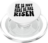 Él no está aquí ha resucitado Christian Happy Resurrection PopSockets PopGrip para MagSafe
