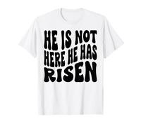 Él no está aquí, ha resucitado. Hombres Cristianos, Mujeres y niños Camiseta