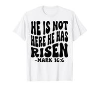 Él no está aquí, ha resucitado. Hombres Cristianos, Mujeres y niños Camiseta