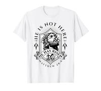Él no está aquí Ha resucitado Jesucristo Dios Retro Christian Camiseta