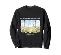Él no está aquí, ha resucitado Mateo 28-6 - Easter Christian Sudadera