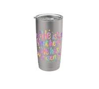 Él no está aquí, ha resucitado Mateo 28:6 Pascua cristiana Vaso térmico de acero inoxidable de doble pared
