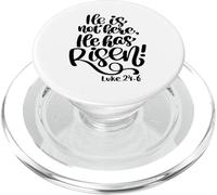 Él no está aquí, ha resucitado versículo de la Biblia Mujeres Lucas Escritura PopSockets PopGrip para MagSafe