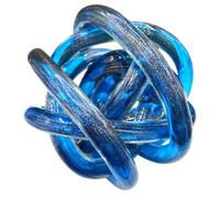 El nudo del amor diám. 14 azul claro lustre purpurina