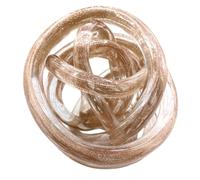 El nudo del amor diámetro 14 cm transparente/purpurina
