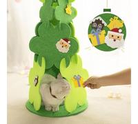 El Nuevo árbol de Navidad Nido de Fieltro Nido para Gatos Four Seasons General Resistente al Desgaste Rasguño No es fácil Dejar Caer Migas Red Nido para Gatos Rojo (Color : Green, Size : 40x78.5cm)