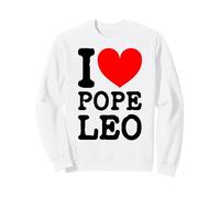 El Nuevo Papa León XIV Amo al Papa León I (Corazón) Papa León Sudadera