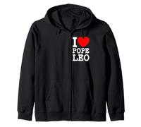 El Nuevo Papa León XIV Amo al Papa León I (Corazón) Papa León Sudadera con Capucha