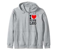 El Nuevo Papa León XIV Amo al Papa León I (Corazón) Papa León Sudadera con Capucha