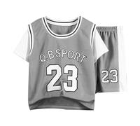El nuevo traje deportivo de manga corta de verano para niños, ropa de entrenamiento de baloncesto a la moda para niños y niñas, y es fina Trajes De Elegantes Dama Traje Oficina Mujer