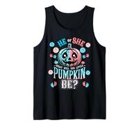 Él o Ella lo Que será pequeña Calabaza revelación de género Camiseta sin Mangas