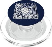 El océano está Llamando ama Tortuga Marina Verano Playa Boho Surf PopSockets PopGrip para MagSafe