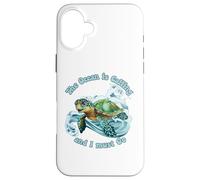 El océano está Llamando y Debo IR Sea Turtle Beach Lover Carcasa para iPhone 16 Plus