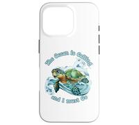 El océano está Llamando y Debo IR Sea Turtle Beach Lover Carcasa para iPhone 16 Pro