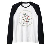 El Odio de protesta Nunca Hizo Que Ninguna nación Fuera una Gran Resistencia a Las Mujeres Florales Camiseta Manga Raglan