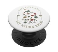 El Odio de protesta Nunca Hizo Que Ninguna nación Fuera una Gran Resistencia a Las Mujeres Florales PopSockets PopGrip Adhesivo