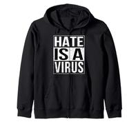 El odio es una declaración de igualdad racial virus Sudadera con Capucha