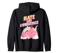 El Odio miente cobardía (Declaración extraña Divertida) Sudadera con Capucha