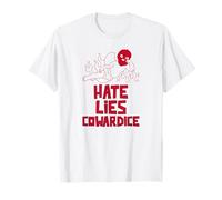 El Odio miente la cobardía (Declaración Divertida y extraña y RARA) Camiseta