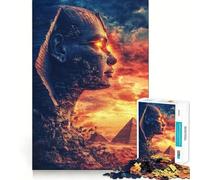 El Ojo Ardiente de Egipto, Rompecabezas de 1000 Piezas para Adultos Rompecabezas de Memoria Disfrute del Montaje Lento de la Imagen Regalo Creativo 50x75cm
