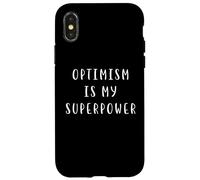El optimismo es mi Superpoder Declaración Motivadora Inspiradora Carcasa para iPhone X/XS