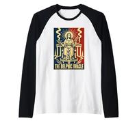 El Oráculo de Delfos Mitología Pagana Griega Antigua Camiseta Manga Raglan
