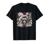 El Orden Cumple con el Mito de Storm Amaterasu Versus Susanoo Camiseta gráfica económica, Hombre, Negro, M