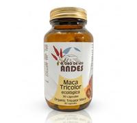 El Oro de los Andes Maca Tricolor Ecológica 90 Cápsulas Vegetales - Con Mezcla de Maca Amarilla 50%, Roja 30%, Negra 20% - Suplemento Energético y Antioxidante