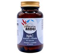 El Oro de los Andes NAC (N-Acetilcisteína) 600mg 60 Cápsulas - Precursor de Glutatión y Potente Antioxidante - Detox Hepático y Apoyo Respiratorio - Mucolítico Natural y Suplemento Vegano